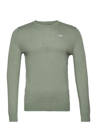 Hco. Guys Sweaters Neulepaita Pyöreä Kaula-aukko Vihreä Hollister