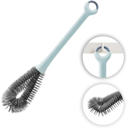 Vauvanpullonharja, kotitalouksien puhdistusharjat voivat puhdistaa vesipullon kaikki kulmat, kestävä kahva