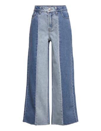 Nlfizzamidblock Dnm Hw Wide Pant Blue LMTD