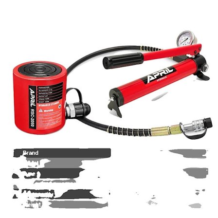 20 tonnin hydraulisylinteri, 700 kg/cm² paine, 350 cc öljytilavuus käsipumpulla,CP-180 mittarilla