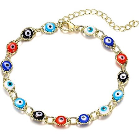 valg av alle Dainty Evil Eye armbånd for kvinner, 14K gull Evil E