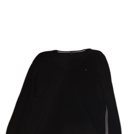 Svart v-ringad tröja Tommy Hilfiger