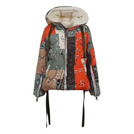 Khrisjoy Puff Khris Patch Bandana , Oranje , Dames , Maat: S Gewatteerde jassen