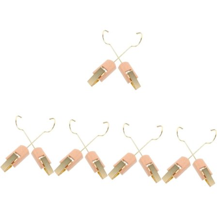 10 stk. Hattesko-klips for hatter i plast, klesklyper, hattestift, håndkleklips