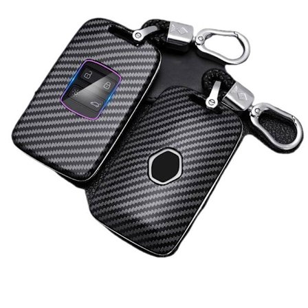 Kuuma hiilikuituinen auton avainkotelo, sopii Renault Koleos Kadjar Scenic Megane Sandero Espace Clio Captur Kangoo Laguna Talisman Twingo -malleihin,