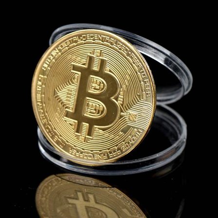 Kreativ souvenirbelagt Bitcoin-samlerobjekt Great Gift Bit Coi