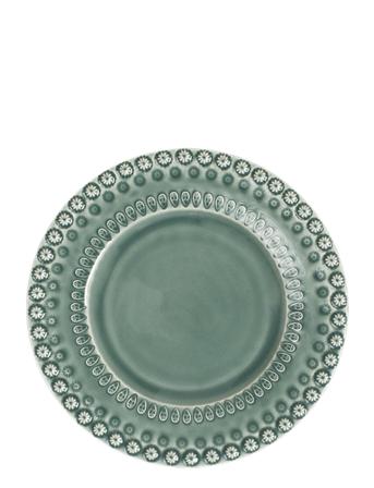 Daisy Dessertplate 2-Pack Home Tableware Plates Small Plates Grön PotteryJo