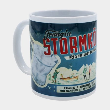 Coffee mug Trangia Vintage Mug, blue/white, 35 cl