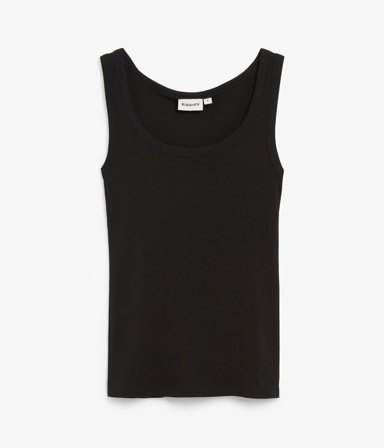 Kappahl | Top w prążek | Czarne