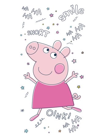 BrandMac Towel Peppa Pig Pep 190 - 70X140 Cm - Multi/patterned - 70X140CM