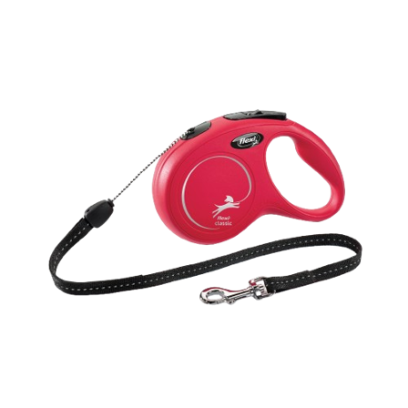 Flexi - New Classic Lina Red Small, 8 m, maks 12 kg - Hund - Halsbånd - ZOO.no