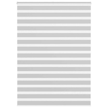 Rullgardin zebra ljusgrå 160x200 cm tyg bredd 155,9cm polyester