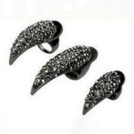 5 st Glitter Nagelring Dam Smycke Strass