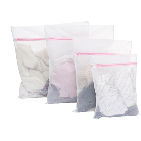 Pesukoneen pyykkipussisetti 4 kpl, pyykkipussit, pyykkipussi, verkko, pyykkipussi alusvaatteille, paidoille, sukkille, alusvaatteille