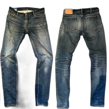Acne jeans blå konst 31/34