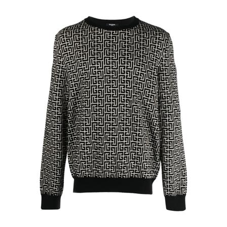 Balmain Sweatshirts svart, Herr, Herr, Storlek: XL