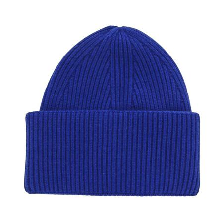 Laneus, Ribbed Knit Beanie Blauw, Heren, Maat:ONE Size