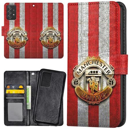 Samsung Galaxy A52/A52s 5G - Lompakkokotelo/Kuoret Manchester United Multicolor