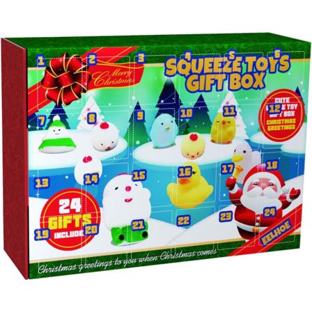 1 set Julkalender, överraskningsspel med klämbara Blin