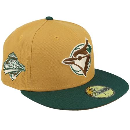 New Era - MLB Beige fitted Cap - Toronto Blue Jays Chime Pack 59FIFTY Panama/Tan/Green Fitted @ Hatstore