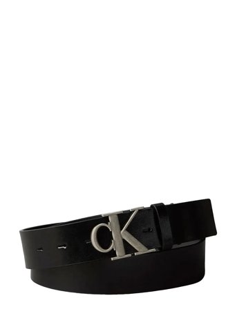 Calvin Klein Ck Buckle Tumbled 35Mm - Black - 100