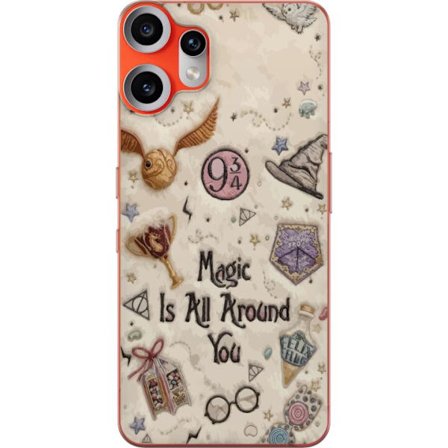 Yhteensopiva Puhelinkuori Nothing Nothing CMF Phone 2 Pro Kirjailtu taianomainen kuvaus, jossa on symboleja, lainauksia ja satumaailmaa, joka on inspi