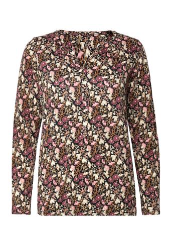 Sc-Felicity Aop Bluse Langærmet Multi/mønstret Soyaconcept