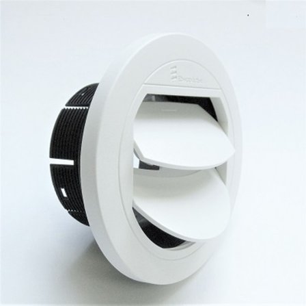 Výdech Eberspächer, 50 mm, uzavíratelný, plast, bílý