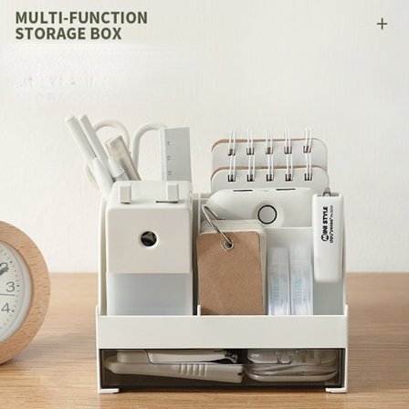 2-lagers multifunktionella hyllor Skrivbordsställ för sminkförvaring