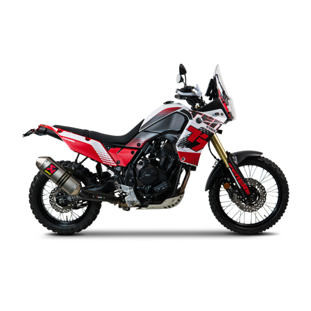 Schutzaufkleberset Uniracing Adventure Weiß - Yamaha Tenere 700 Rally Edition 2019-2024