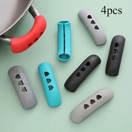 4 stk. varmebestandige køkkenhåndtag, plastik gryde- og pandehåndtag