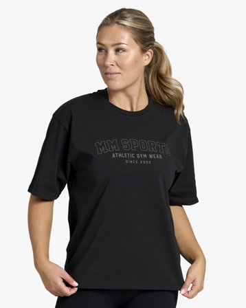 MM Sports Oversize T-shirt Wmn Varsity, Black - XS - Tränings t-shirt dam, Träningskläder & Skor, Träningskläder Dam, T-shirts