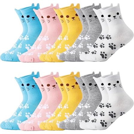 10 Par Sokker Elastiske Ankelhøye Bomullsokker Estetiske Sokker Søte Sokker Lettvekts Lave Sokker for Kvinner Jenter, 02