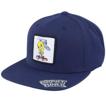 Looney Tunes - Blå snapback Keps - Tweety With Cap Navy Snapback @ Hatstore