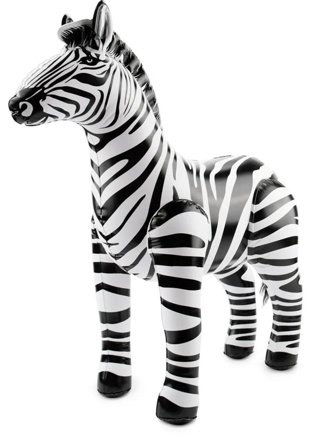 Uppblåsbar Zebra 60 cm