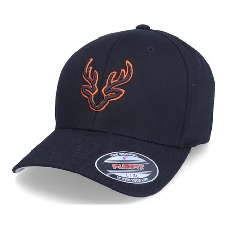 Hunter - Svart flexfit Caps - 3D Deer Black Flexfit @ Hatstore