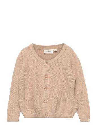 Nbmleaf Ls Knit Card Lil Beige Lil'Atelier