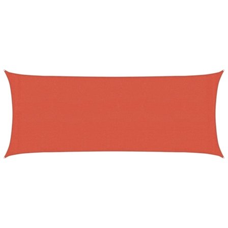 vidaXL Solsegel 160 g/m² terrakotta 2x5 m HDPE