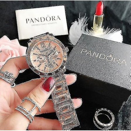 Rustfritt stål dameklokke Pandora Jam Tangan Wanita Pandora Jam Tangan Wanita