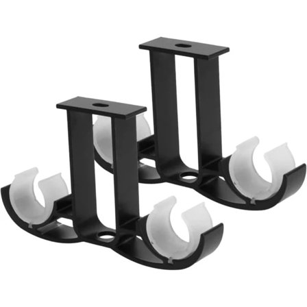 1 par romerske stangbeslag vintage gardinrammeholdere loftdekorationer bruseforhængsstang metalgardinstøtte Cu