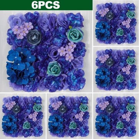 Konstgjorda blommor vägg panel 3D blommor bakgrund imitation rosor för vägg fest bröllop bröllop dusch utomhus dekoration