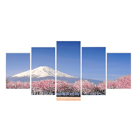 Femdelt Billedkerne til Stue Baggrundsvæg Dekoration Ophæng