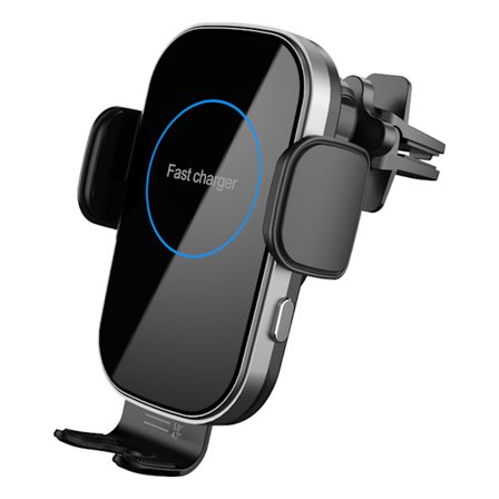 Stabil mobiltelefonhållare Magnetisk snabbladdningsdocka för surfplatta Smartphone 15W bil trådlöst laddningsställ