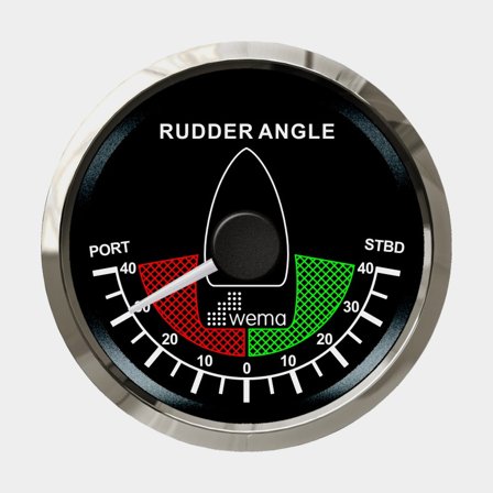 Roderlägesinstrument 0-190 ohm svart Silverline