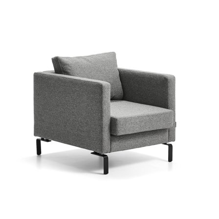 Armchair HARMONY, fabric GAVA, light grey