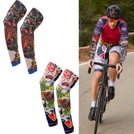 To par (X09+X10, en størrelse passer alle) UV solbeskyttelse armhylser