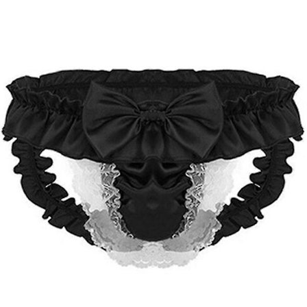 Menn Sløyfe Sexy Sissy Blonde G-streng Truser Åpen Rumpe Undertøy