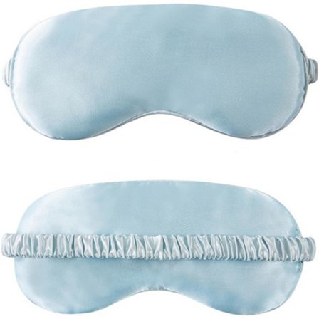 Blue Eye Mask for Sleeping, Soft and Comfortable Fabric, Eyeshade for Travel and Naps