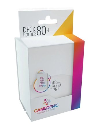 Deck Holder 80+ White White Gamegenic