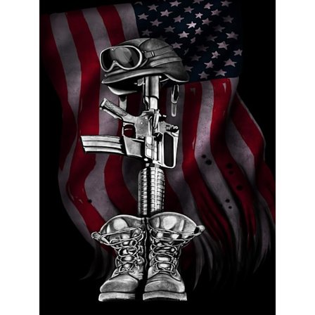 DIY 5D Diamantmålning efter nummer Kits Full Drill, 12x16 tum Ame